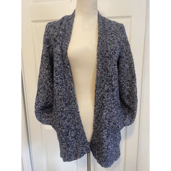 Vintage Lands End Open Cardigan | Heathered Blue | Womens Size Small | Clean EUC - Picture 10 of 10